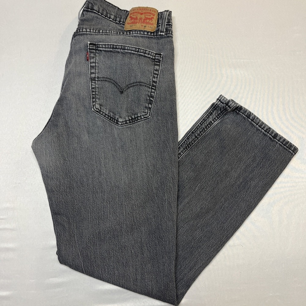 Levi's 541 Black Wash Denim Men's Jeans 36x32